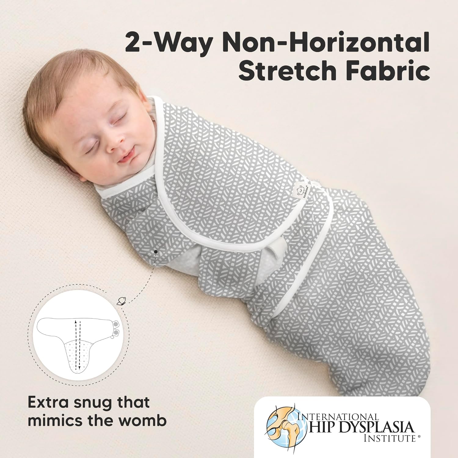 Nordic 3-Pack Organic Baby Swaddle Sleep Sacks - Soft & Snug for Newborns 0-3 Months