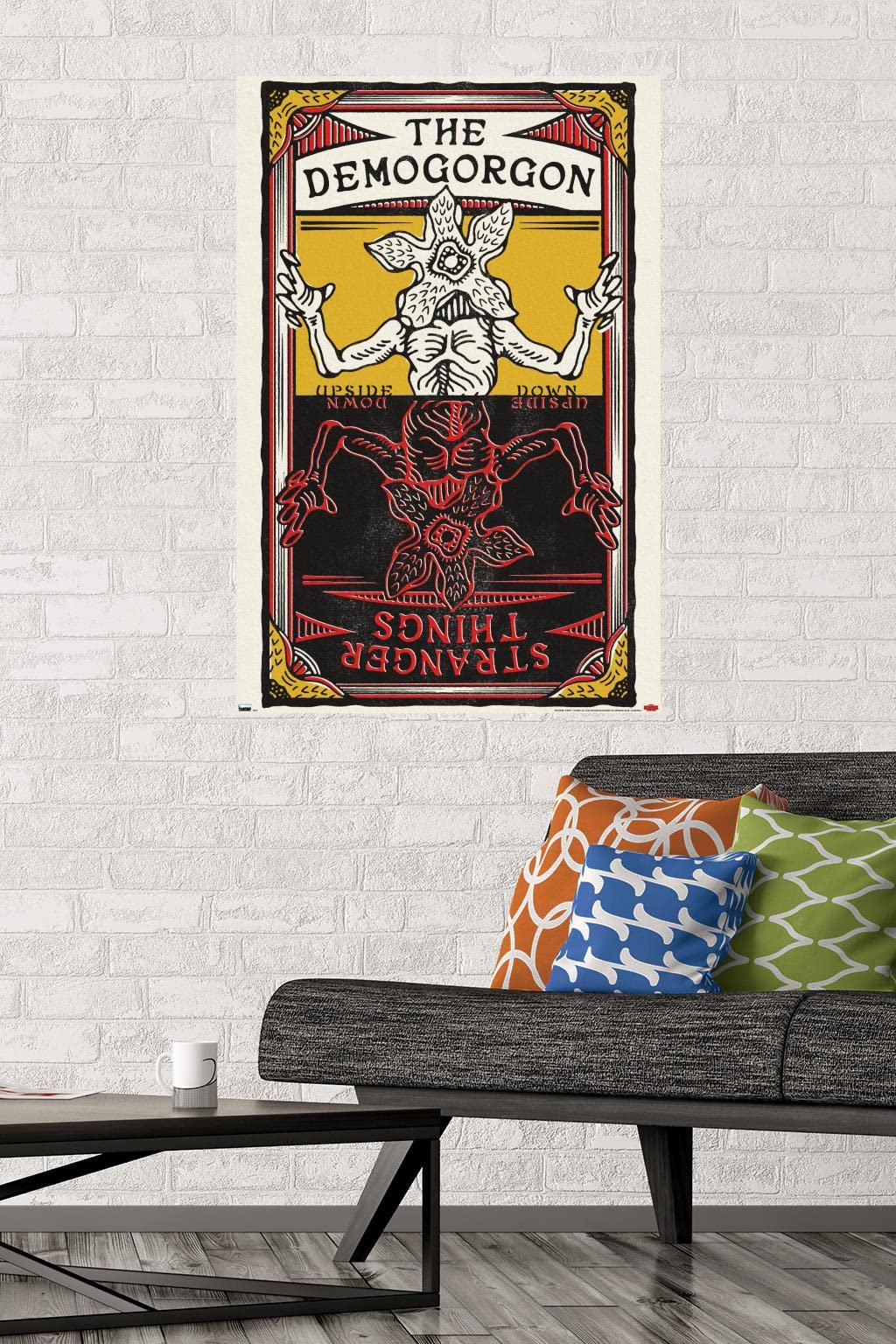 Trends International Netflix Stranger Things: Season 4 - Demogorgon Card Wall Poster, 22.375" x 34", Premium Unframed Version