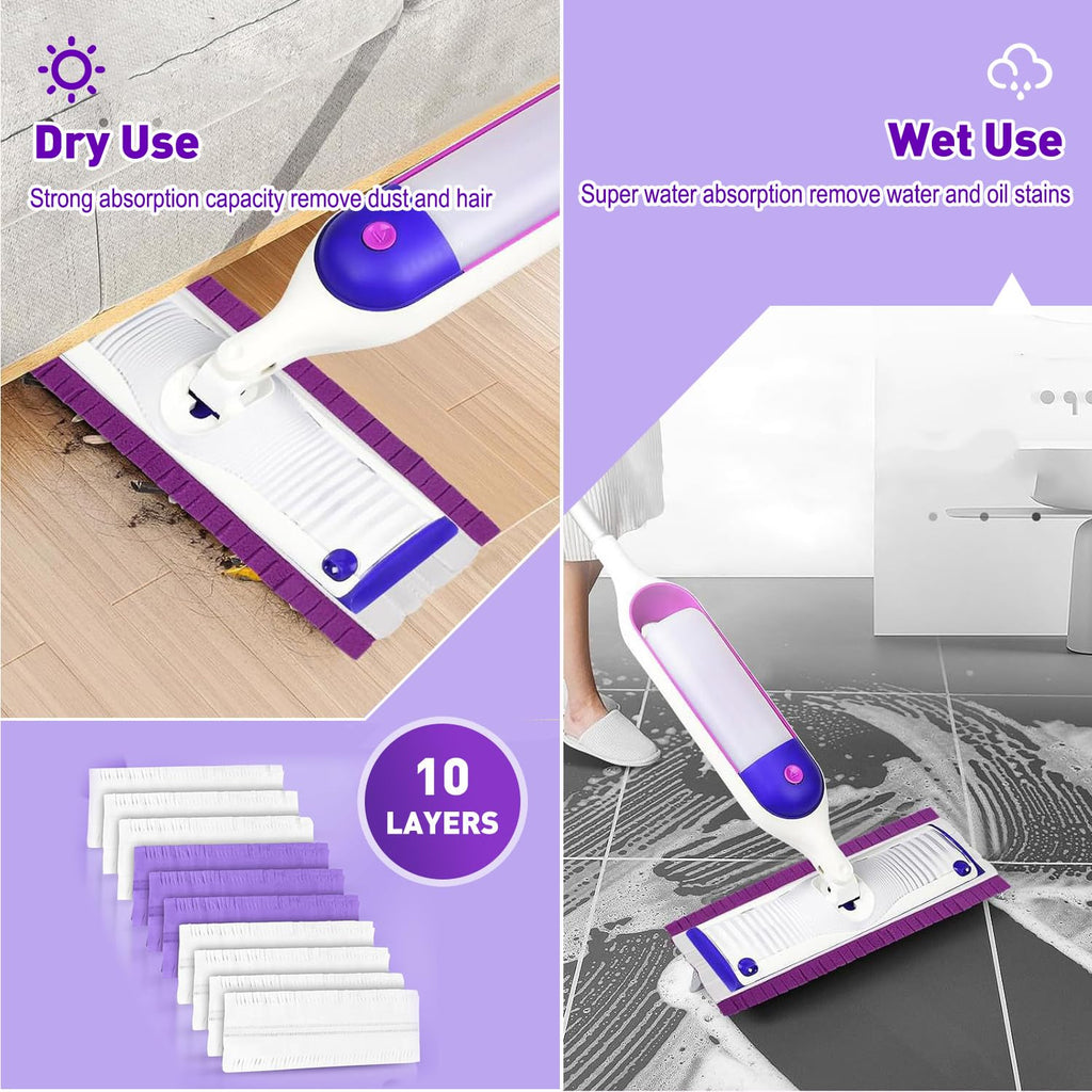 Power Mop Pads Refills for Swiffer PowerMop Multi-Surface Mopping Pad Disposable Replacement Mop Pads Compatible with Swiffer PowerMop,Safe on All Finished Floors,18 Count