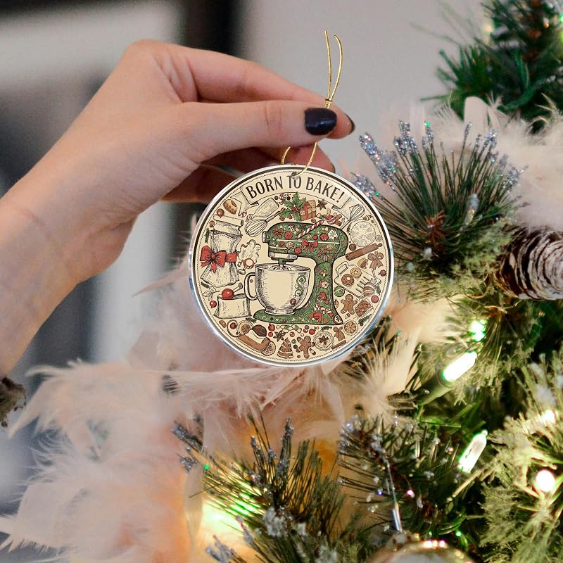 Christmas Ornament 3.6 Inch Acrylic Hanging Decoration - Funny Naughty Saying
