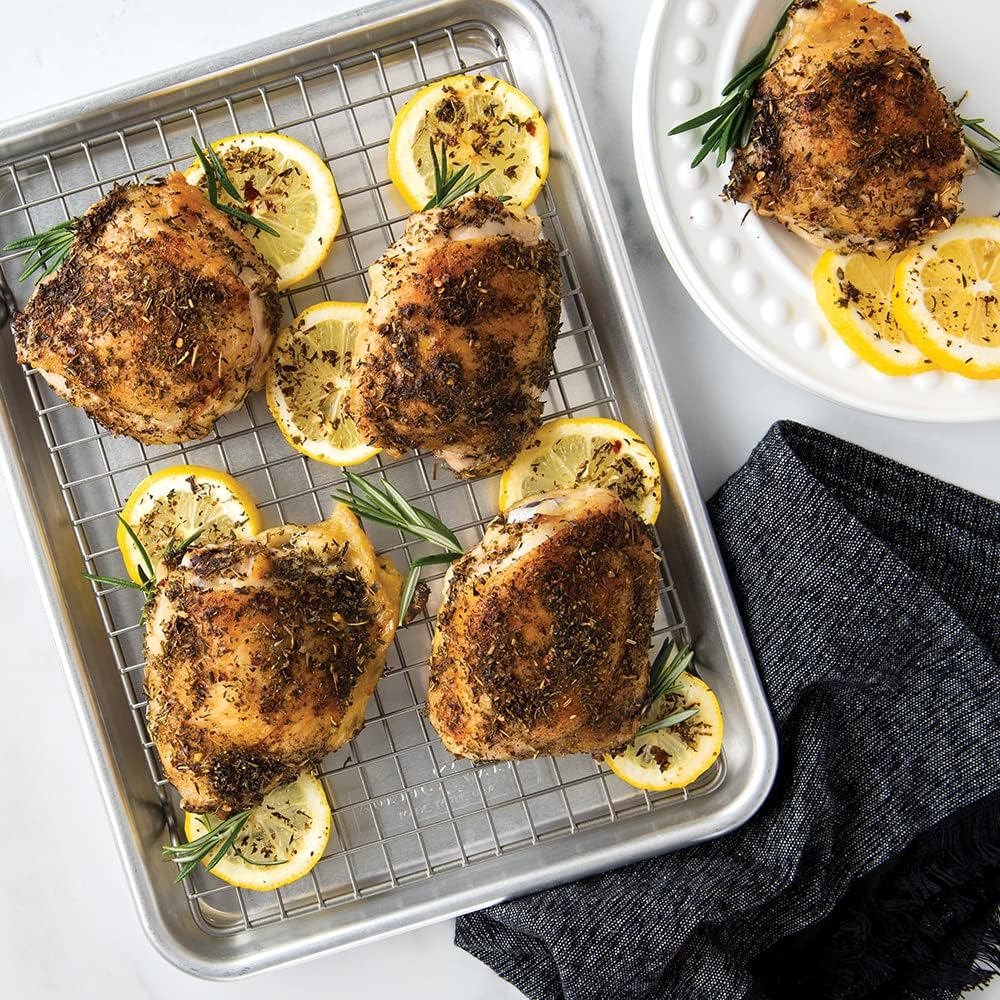 Nordic Ware Naturals® Quarter Sheet Pan - Oven-Safe Nonstick Grid for Easy Baking