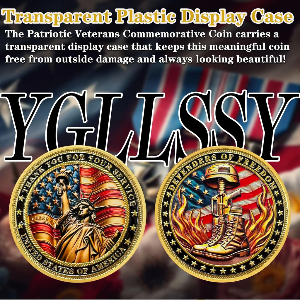 1Pcs Flame Boots Military Challenge Coin - Honoring US Army Veterans | Patriotic Eagle Flag Token
