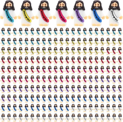 Little Jesus Figurines by [Brand Name] - 210 Pack of Pocket-Sized Religious Gifts for Baptism & Easter