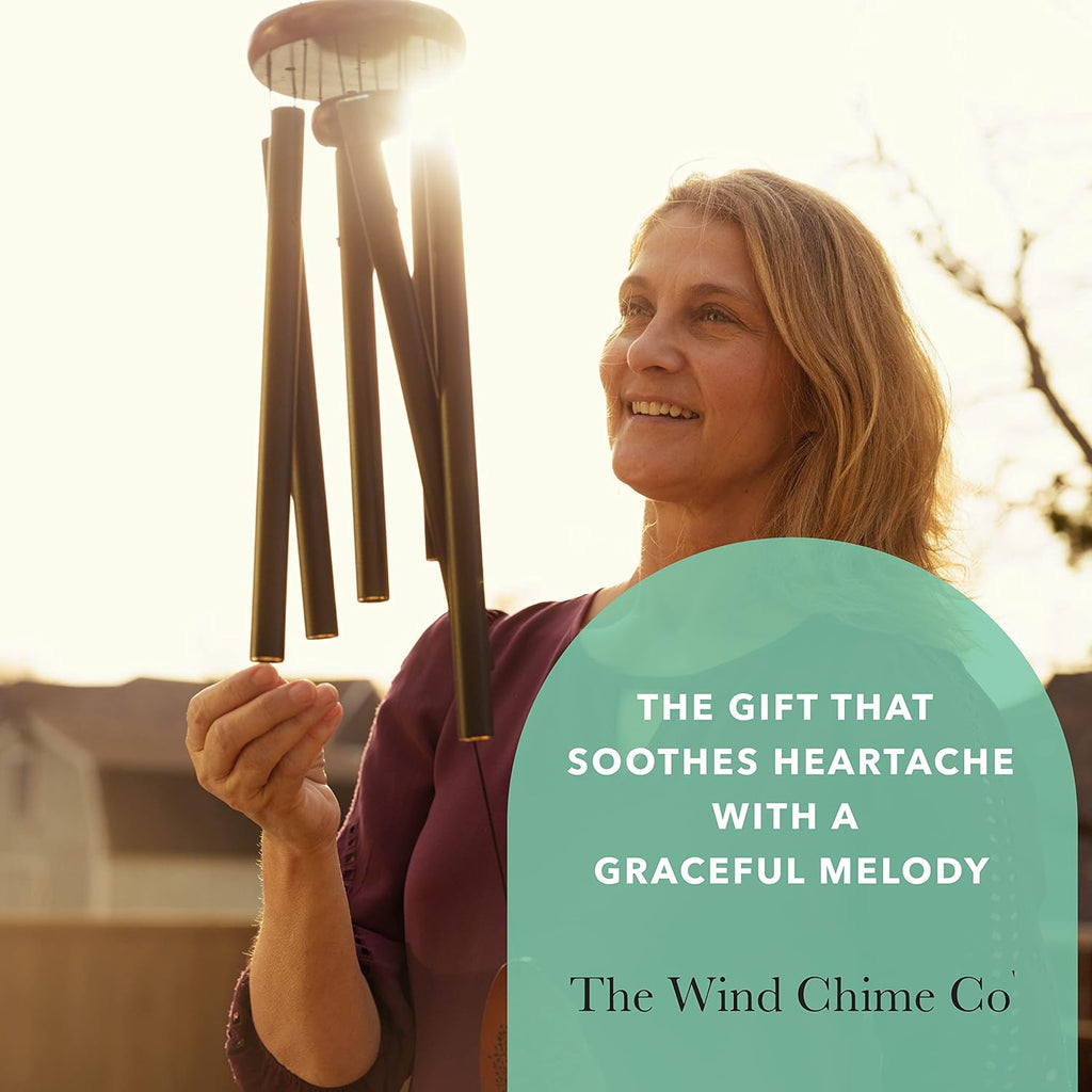 Wind Chime CO Memorial Wind Chimes - Soothing Melodic Tones | Sympathy Gift for Loss of Loved One