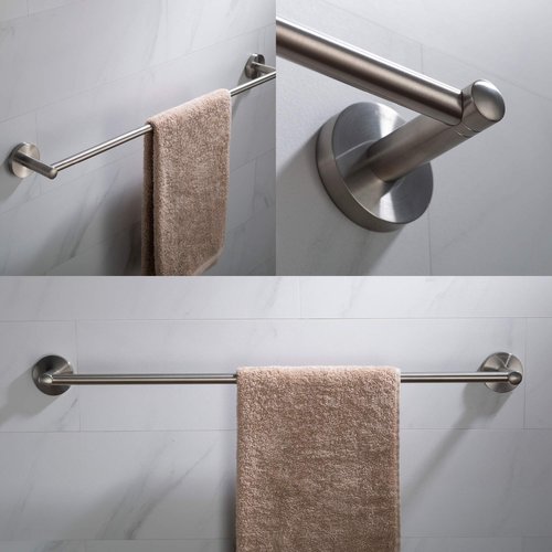 KRAUS Elie 24-inch Bathroom Towel Bar, Brushed Nickel Finish, KEA-18837BN