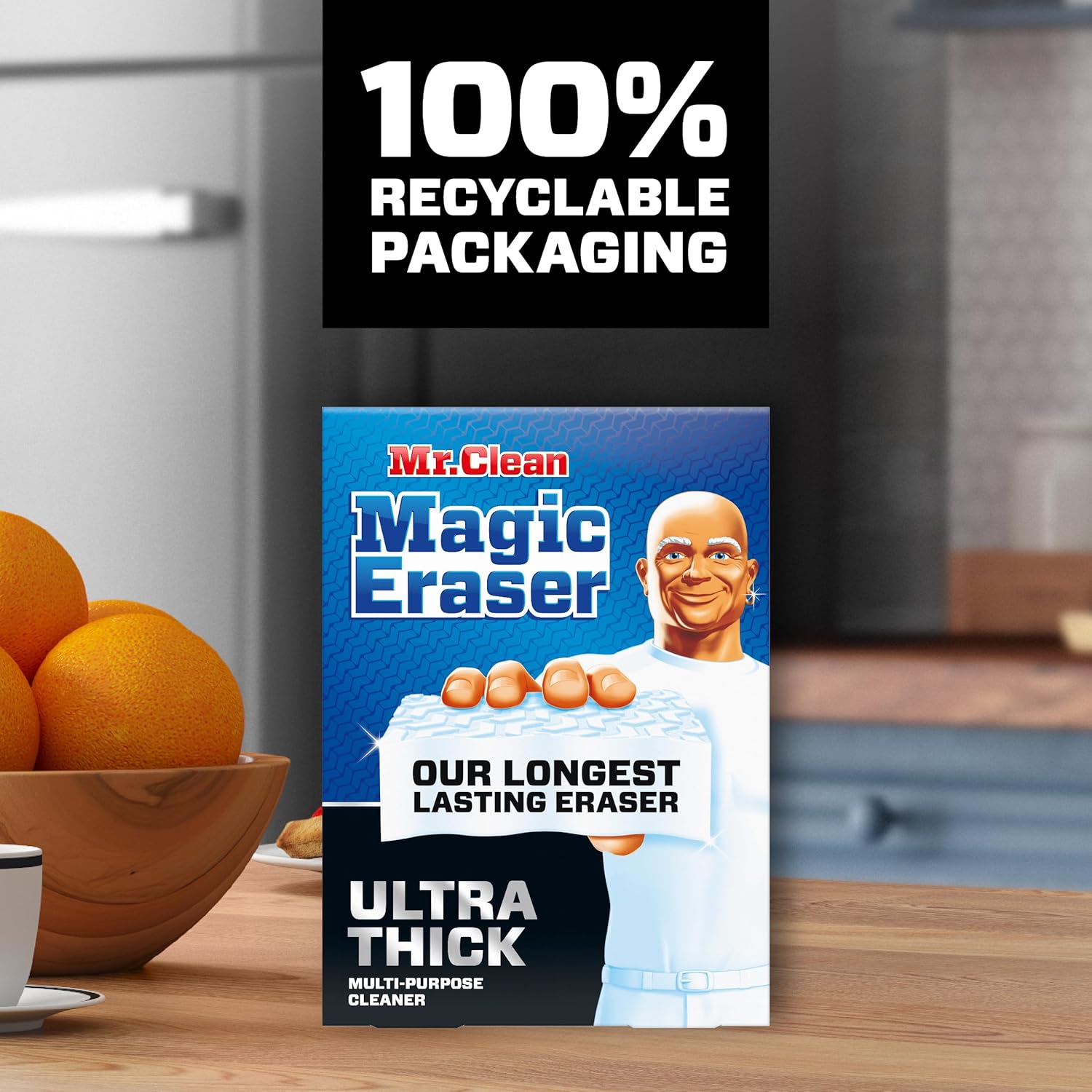 Mr. Clean Magic Eraser - Ultra Thick Multi-Purpose Cleaning Sponge | 1 Count
