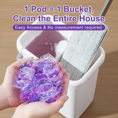 JOYMOOP Floor Cleaner - 45 PCS Mopping Solution for Hardwood Floors | Compatible with Mop Bucket