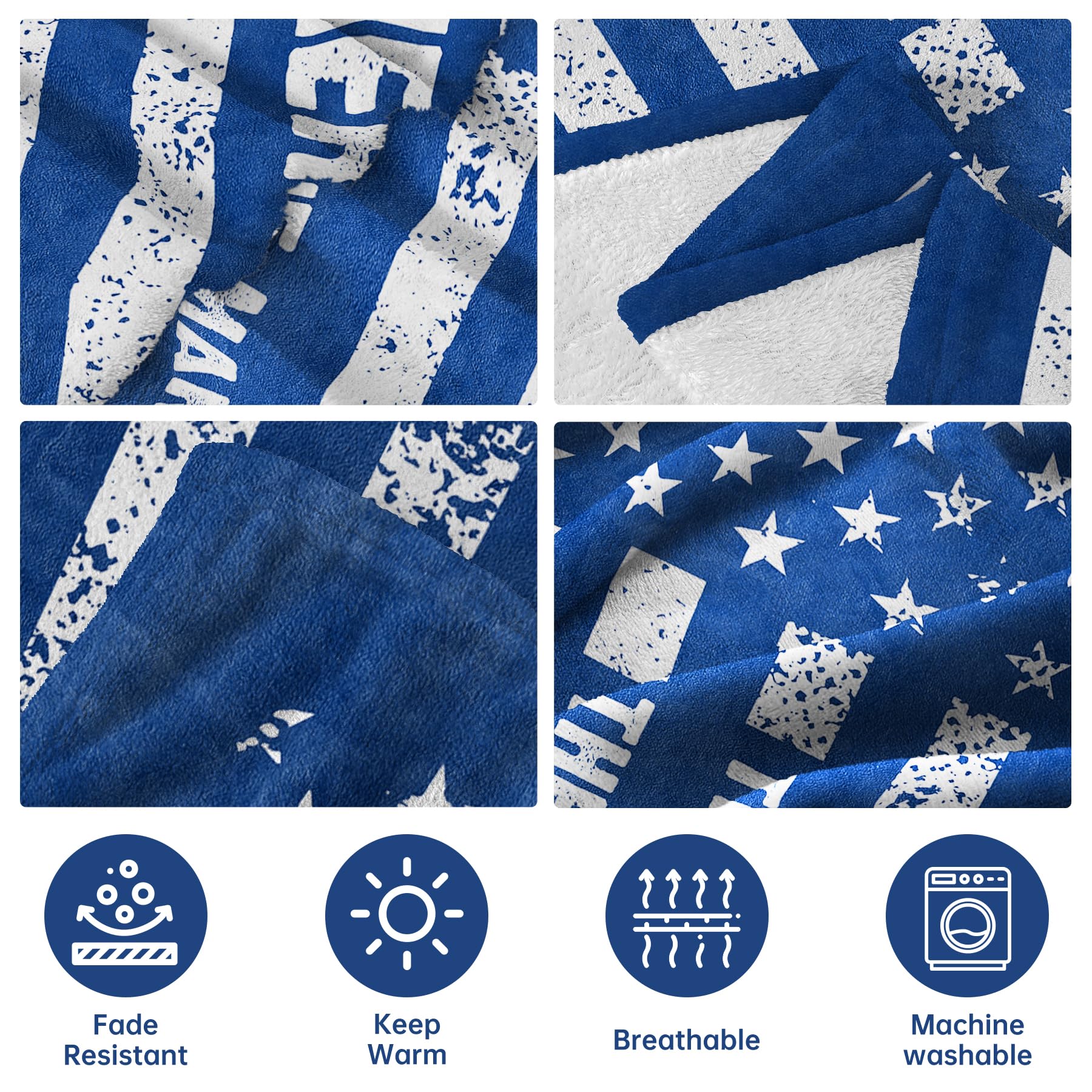 musaecoin Birthday Gifts for Brother- Cool Flag Blanket with The Man The Myth The Legend- Brother Gifts from Sister Bro, Gift for Bro Adult, Soft Blanket Throw for Bed Sofa Car, 60"x50"
