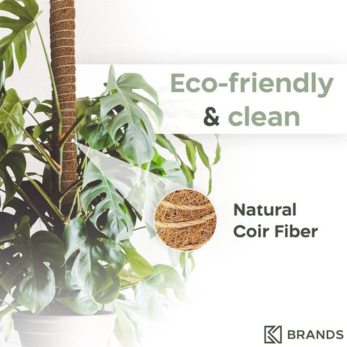 K-Brands 3 Pack Bendable Moss Pole | 48'' & 28'' Monstera Plant Support for Indoor Climbing Plants