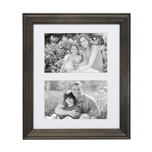 Kate and Laurel Bordeaux Gallery Wall Kit, Set of 10 with Assorted Size Frames with Charcoal Gray Finish