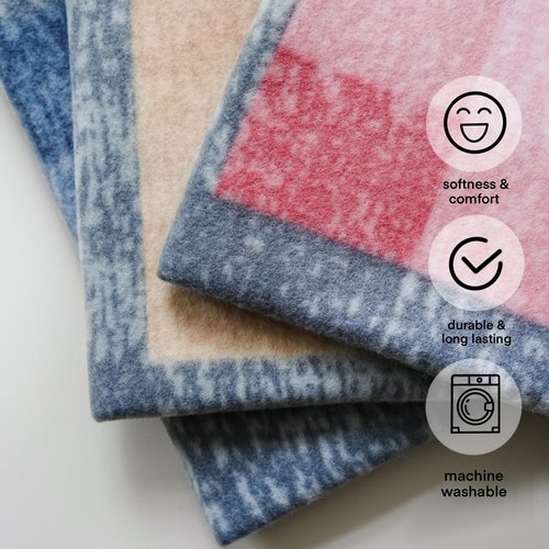 SeaBeauty Fleece Throw Blankets Bulk Fleece Blankets Solid Wholesale Lightweight Warm Soft for Pet Bed Couch Office Gifts Travel Seasons (Pack of 6-50x60 Inches,Multiple Plaid)