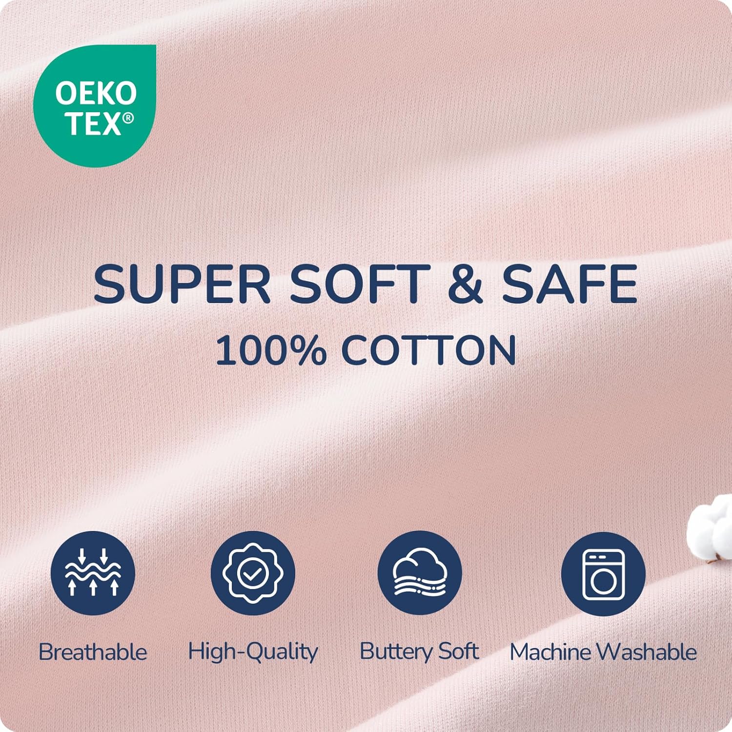 Skiennix Baby Sleep Sack - 0.5 Tog & 1.0 Tog Unisex Cotton Toddler Sleeping Bag | 2-Way Zipper Design