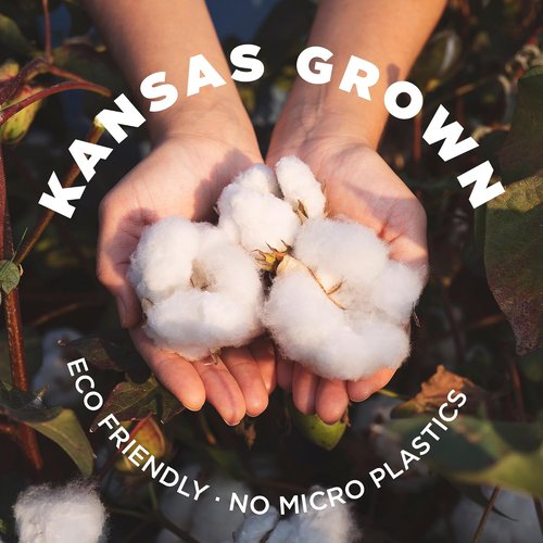 Grown In The USA Raw Cotton Stuffing - Natural, Eco-Friendly Batting | 3 lb Size
