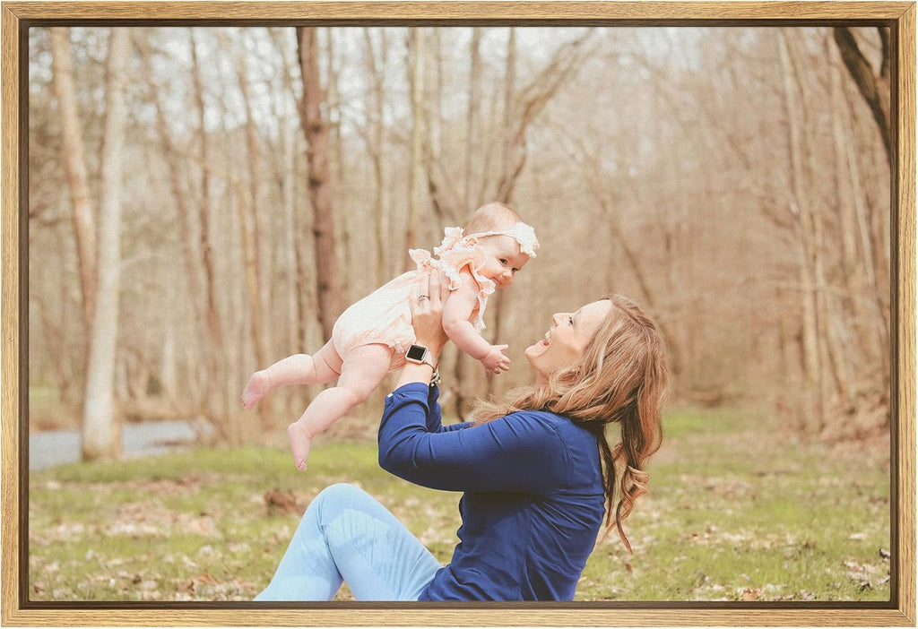 SIGNFORD Custom Canvas Prints - Personalized Family Wall Art | Digitally Printed 16"x24" Natural Frame