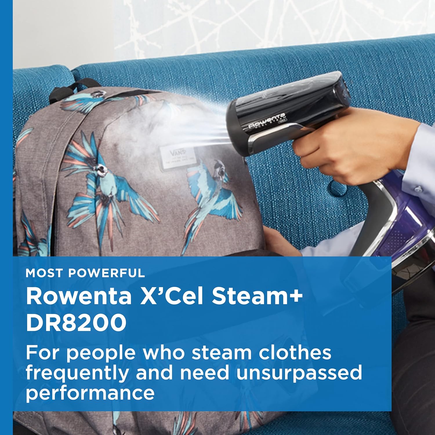 Rowenta Hand Steamer - X-Cel Handheld Clothes Steamer with 25-Second Heat-Up | 1875W Power, Long Cord