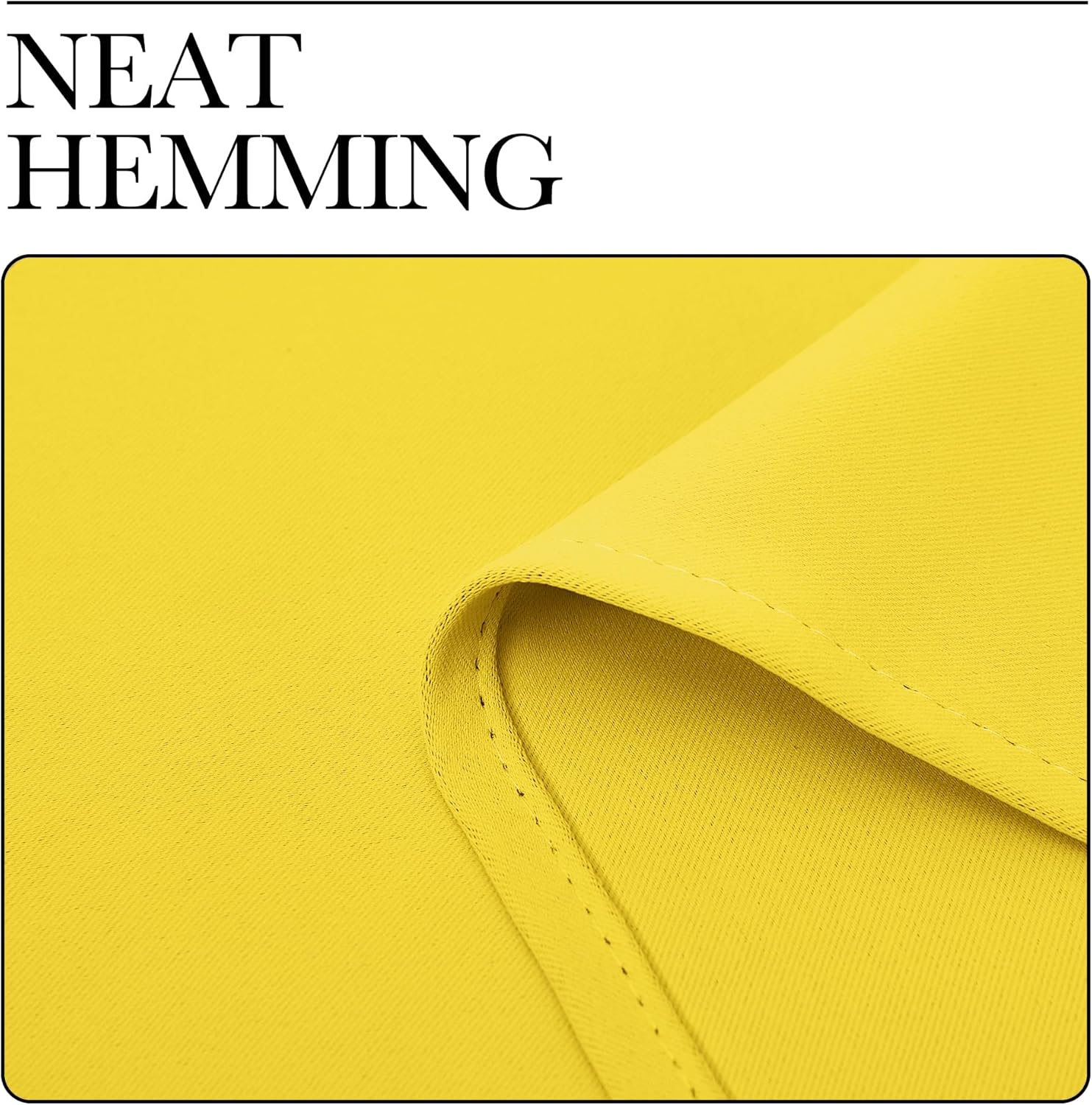 NICETOWN Bright Yellow Thermal Insulated Curtains - Solid Grommet Top Drapes for Nursery (42 x 63 inches)