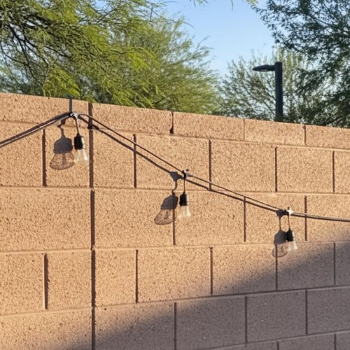Frienda Adjustable Outdoor Light String Hooks - 12 Pcs for 3.2-6 Inch Concrete Walls & Fences | No Drill, Black