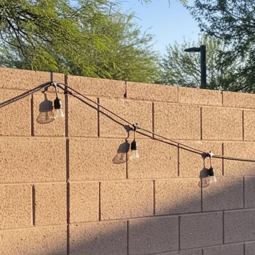 Frienda 12 Pcs Adjustable Outdoor Light String Metal Hooks for 3.2-6 Inch Concrete Wall Cinder Block Fences Hangers Outdoor Light String Hooks No Drill for Concrete Wall Cinder Block and Fence(Black)