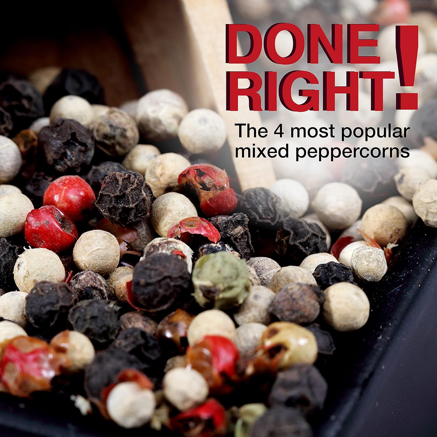 Spice Lab Rainbow Peppercorns - All-Natural Mixed Peppercorns in 1 Pound Resealable Bag | Gluten-Free