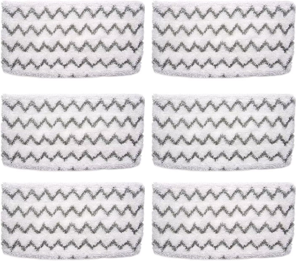 Skiennix Steam Mop Replacement Pads - 6 Pack for Shark S1000, S2001 & More | High Absorbency & Durability