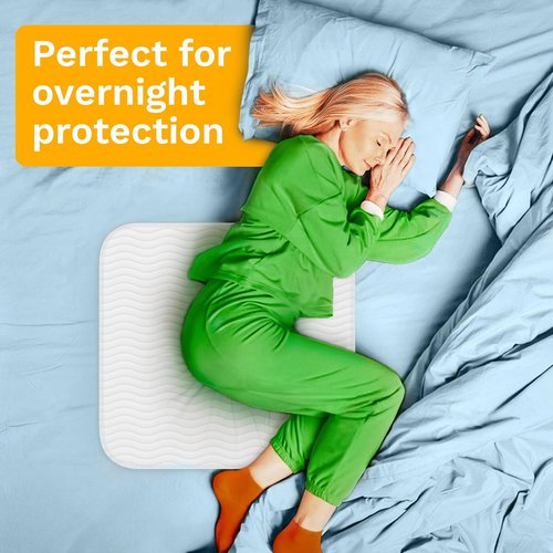 Green Lifestyle Washable Underpads - Large Reusable Bed Pads for Incontinence & Pets | Pack of 4 (34x36)
