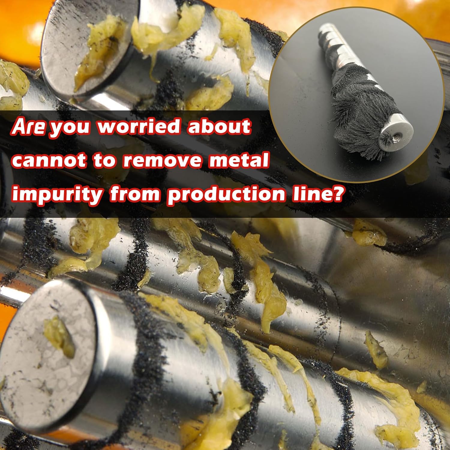 ULIBERMAGNET Magnetic Filter Rod - Super Strong 12000 Gauss Neodymium Magnet for Oil & Powder Filtration
