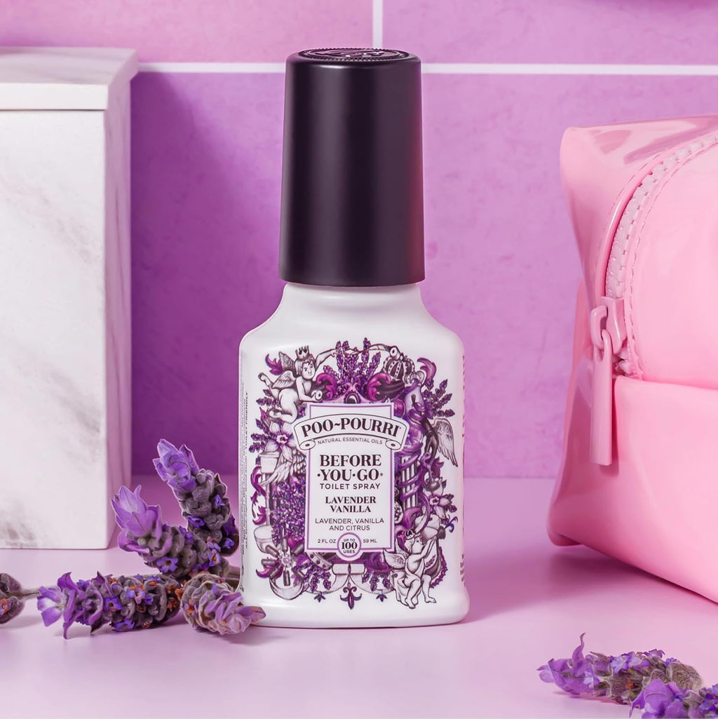 Poo-Pourri Before-You-Go Toilet Spray - Fresh Sea Salt Scent | 2 Fl Oz, Up to 100 Uses, TSA Approved