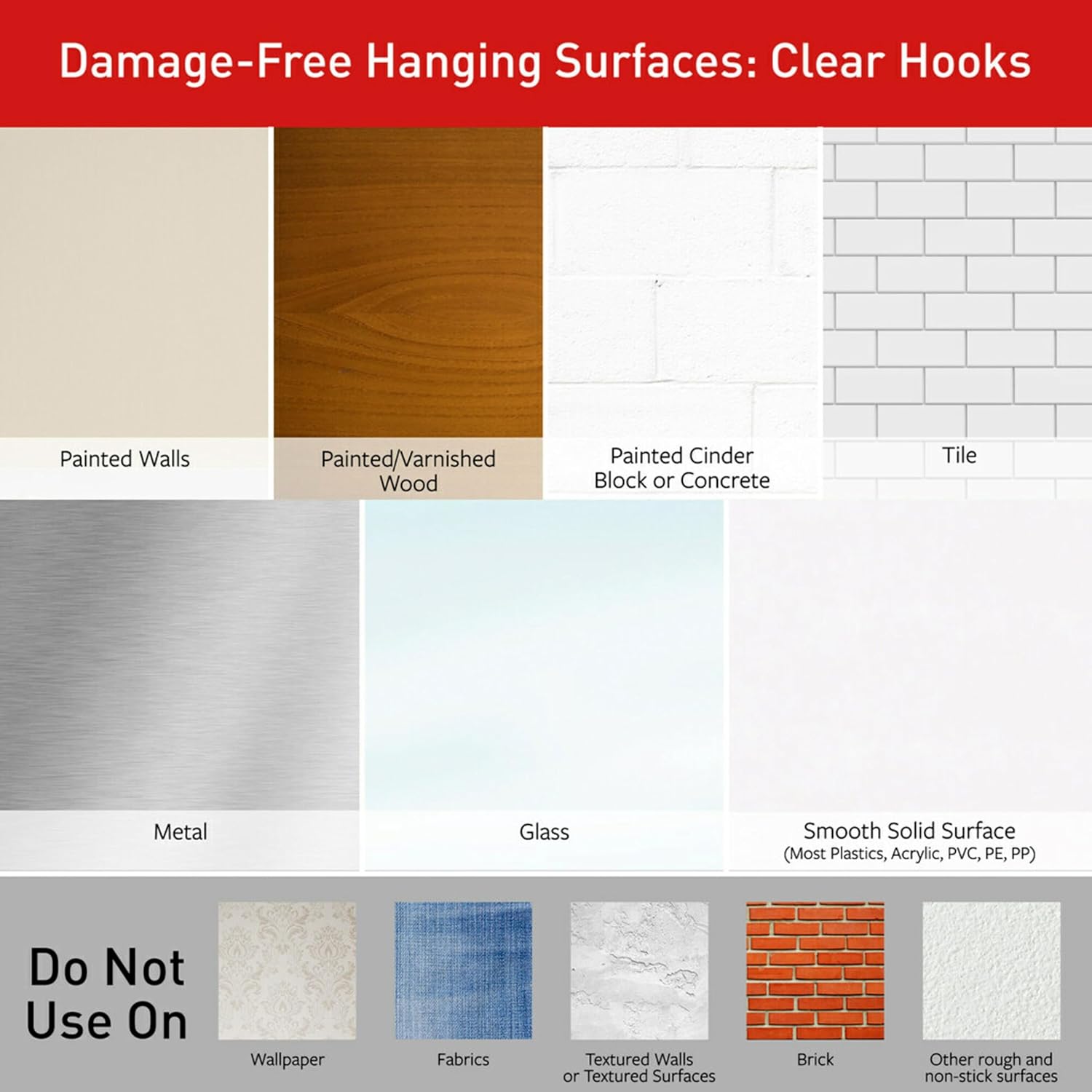 Command 17026CLR-ES Clear Decorating Clips - 20 Clips in 2 Pack for Easy Home Organization