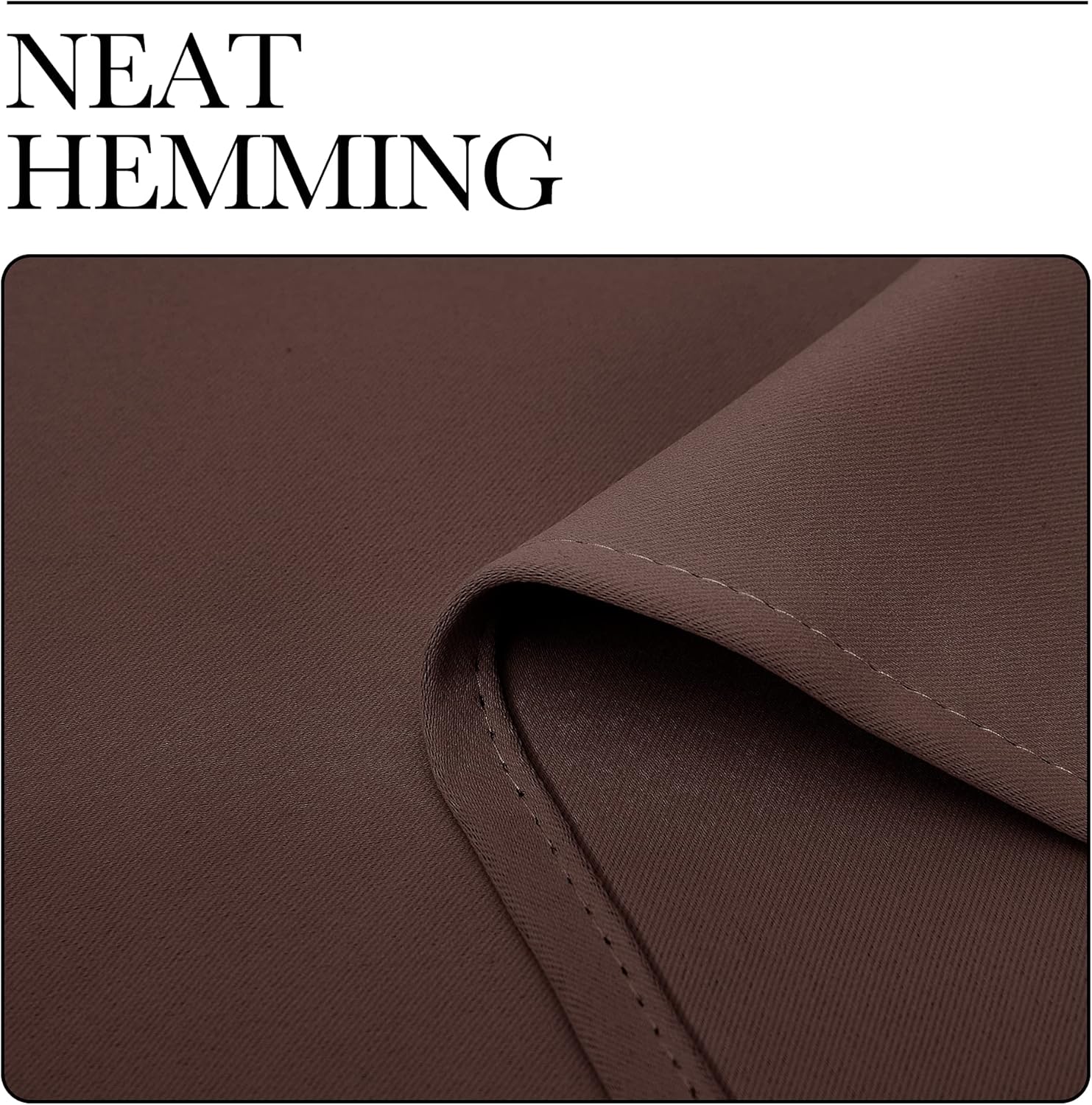 NICETOWN Blackout Curtains - Thermal Insulated Grommet Top for Privacy | Chocolate Brown, 42 x 63 Inches