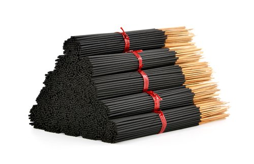 2000 Unscented Charcoal Black Incense Sticks 11" Bulk - 100% Natural Charcoal, Joss and Bamboo Punk Blanks - Great for DIY Aromatherapy Incense Making.