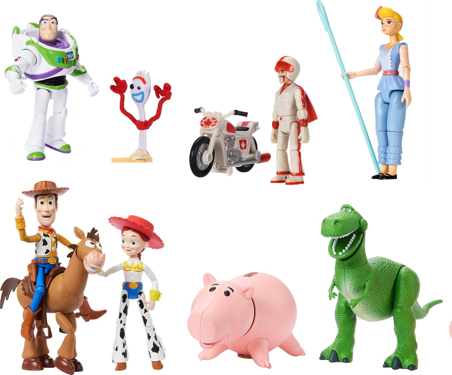 Mattel Toy Story Storytellers Figure Pack - 9 Figures & Vehicle Set | Woody, Buzz, Rex & More