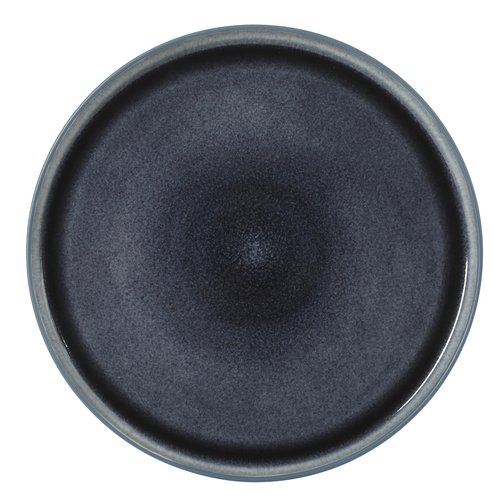 Gibson Elite Reactive Stoneware Dinnerware Set - Tahoe Sunset Matte Exterior & Shiny Interior Blue | 12-Piece – Plates and Bowls, Durable Everyday Dish Set, Microwave & Dishwasher Safe