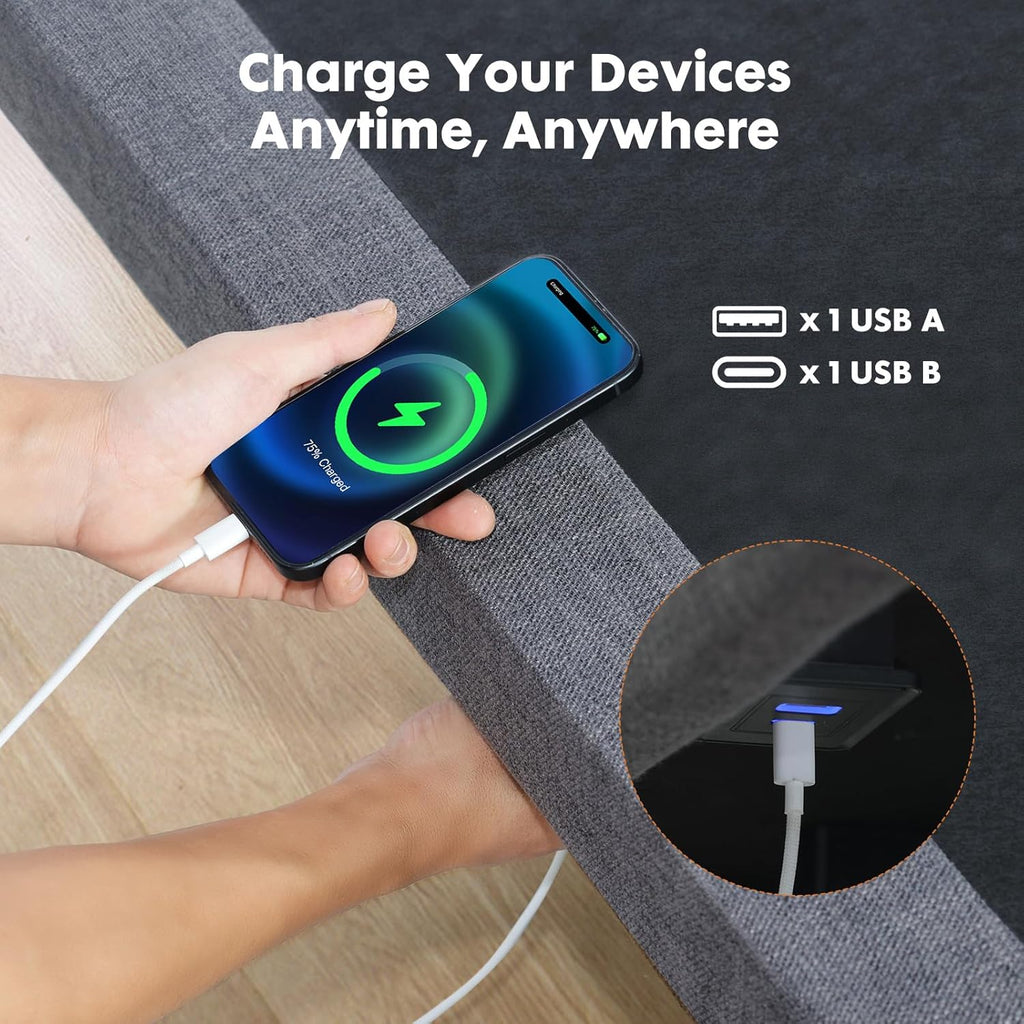 Sweetcrispy Adjustable Bed Frame - Ergonomic Electric Base with Wireless Remote & USB Ports | Twin XL Size, Zero Gravity, Anti-Snore