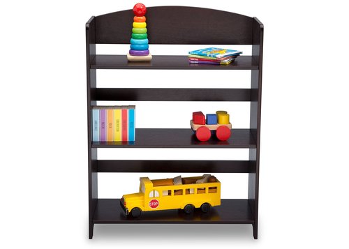 Delta Children MySize Deluxe Toy Box - Greenguard Gold Certified, Dark Chocolate & MySize Bookshelf, Dark Chocolate