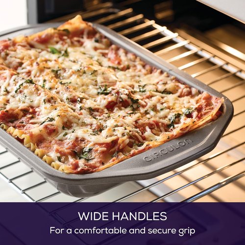 Circulon Total Bakeware Nonstick Pizza Pan Baking Set - 4-Piece Toaster Oven Essentials