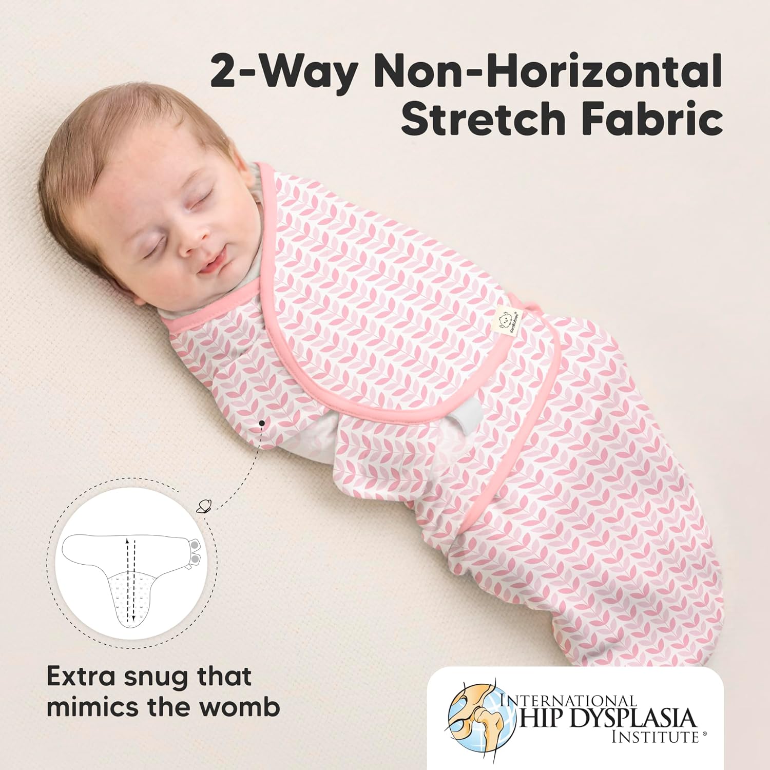 Organic Baby Swaddle Sleep Sacks by [Brand Name] - Soft & Snug for Newborns 0-3 Months | 3-Pack in Blossom