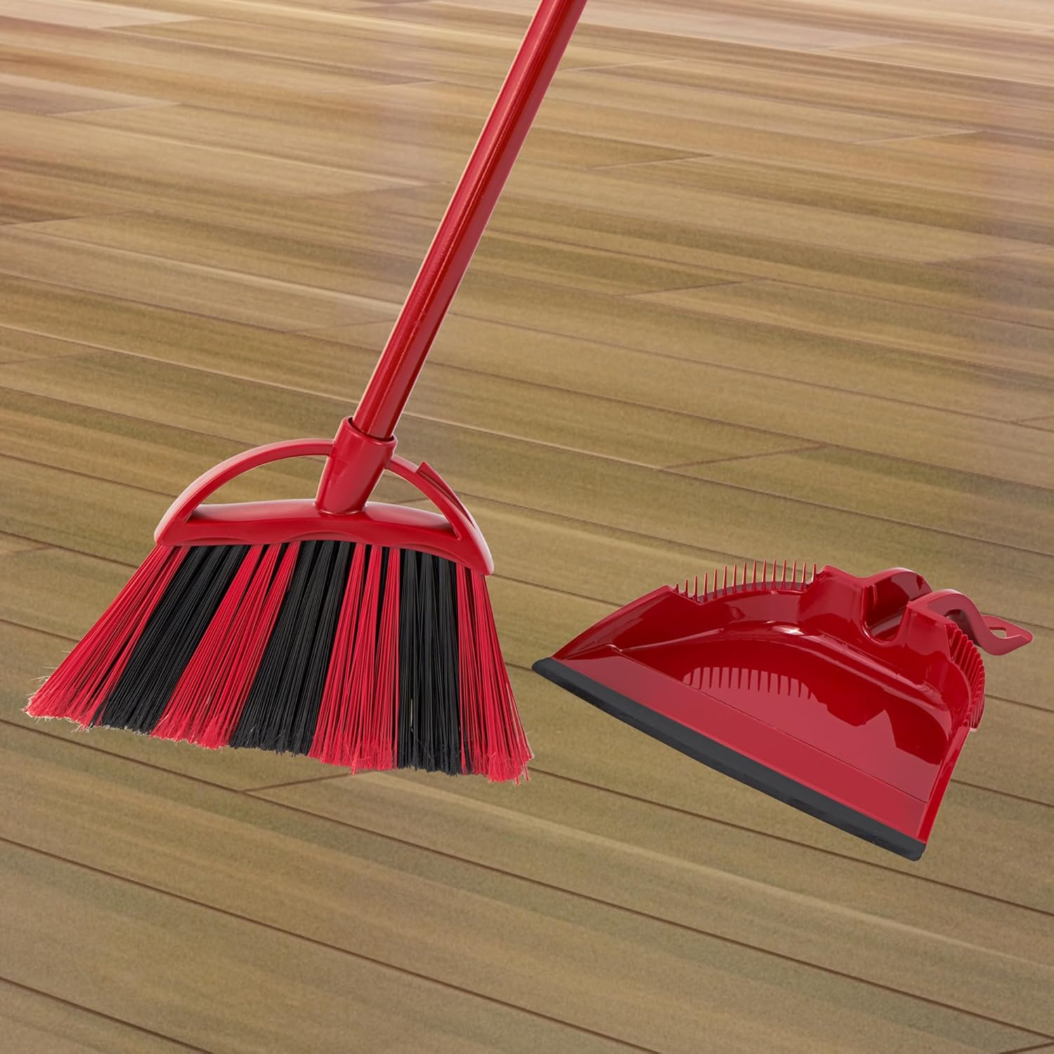 O-Cedar One Sweep Broom - Lightweight Cleaning Tool with Step-On Dustpan | Removes 99% of Dirt