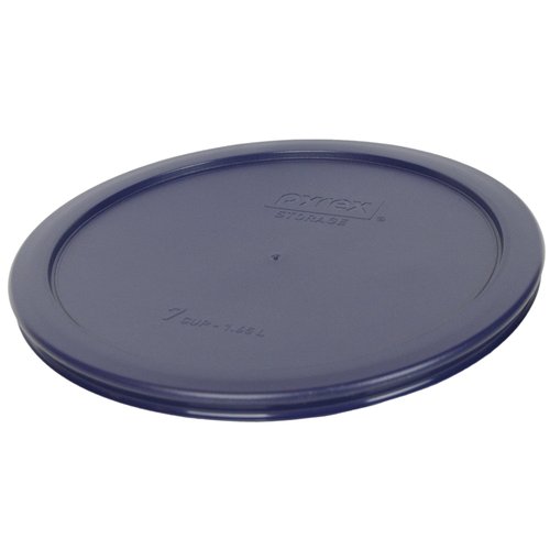 Pyrex (2) 7200-PC 2-Cup Lawn Green, (2) 7201-PC 4-Cup Purple, (2) 7402-PC 6/7-Cup Blue Food Storage Replacement Lids - Made in USA