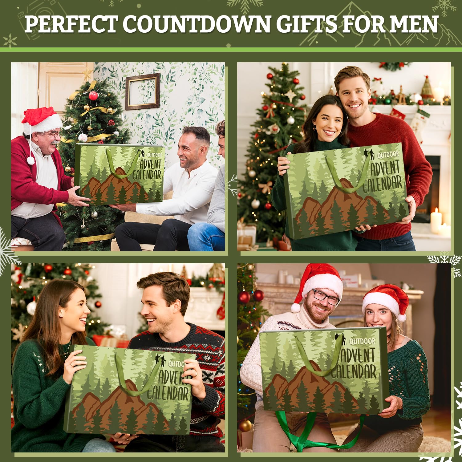 MOVINPE Outdoor Camping Gear Advent Calendar 2025, 24 Days of Camping & Hiking Essentials for Men & Teenage Boys – Outdoor Adventure Christmas Countdown Gifts