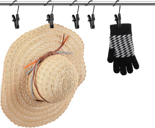 Hotop Boot Hanger Clips - 48 Heavy-Duty Hooks for Space-Saving Closet Organization | Black