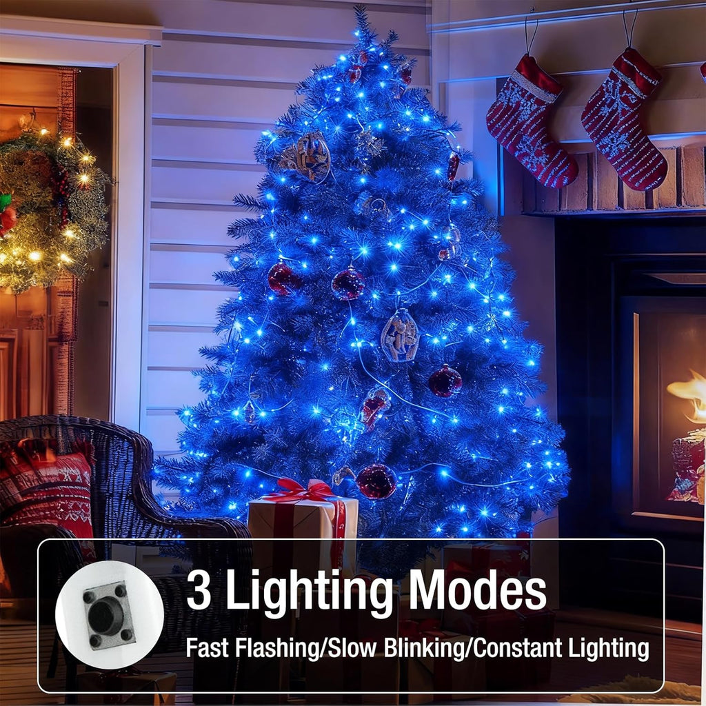 Skiennix 6 Pack Fairy Lights - 7ft 20 LED Twinkle Lights, Waterproof Mini String Lights for DIY Decor | Blue