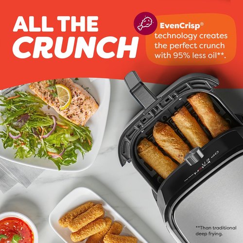 Instant Pot 4QT Vortex Plus Mini Air Fryer - 6-in-1 Versatility with Custom Programs & 100+ Recipes