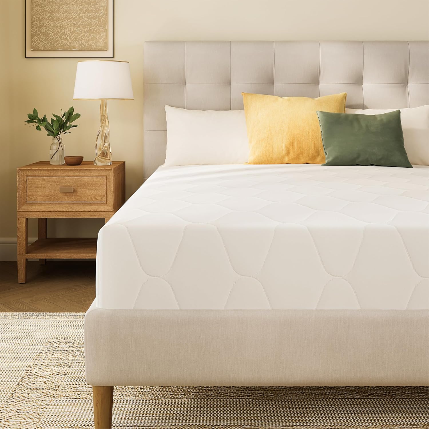 Skiennix 6-Inch Memory Foam Mattress - Medium Firm Support, Pressure Relief, Kids Size, CertiPUR-US Certified
