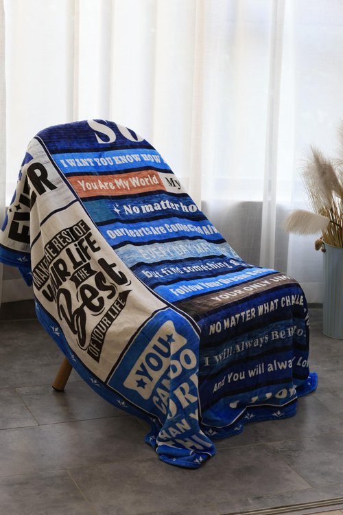 Son Blanket Gifts for Sons to My Son 50X60 Soft Throw Blanket Christmas Valentine's Gifts for Sons from Moms and Dads