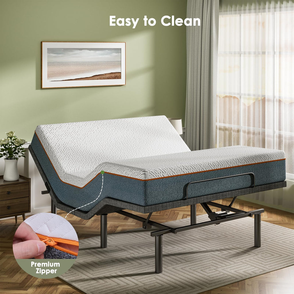 Marsail 10″ Twin Mattress for Bedroom, Medium Firm Memory Foam with Cooling Gel and Graphene Fabric, Pressure Relief, Fiberglass-Free, CertiPUR-US Certified