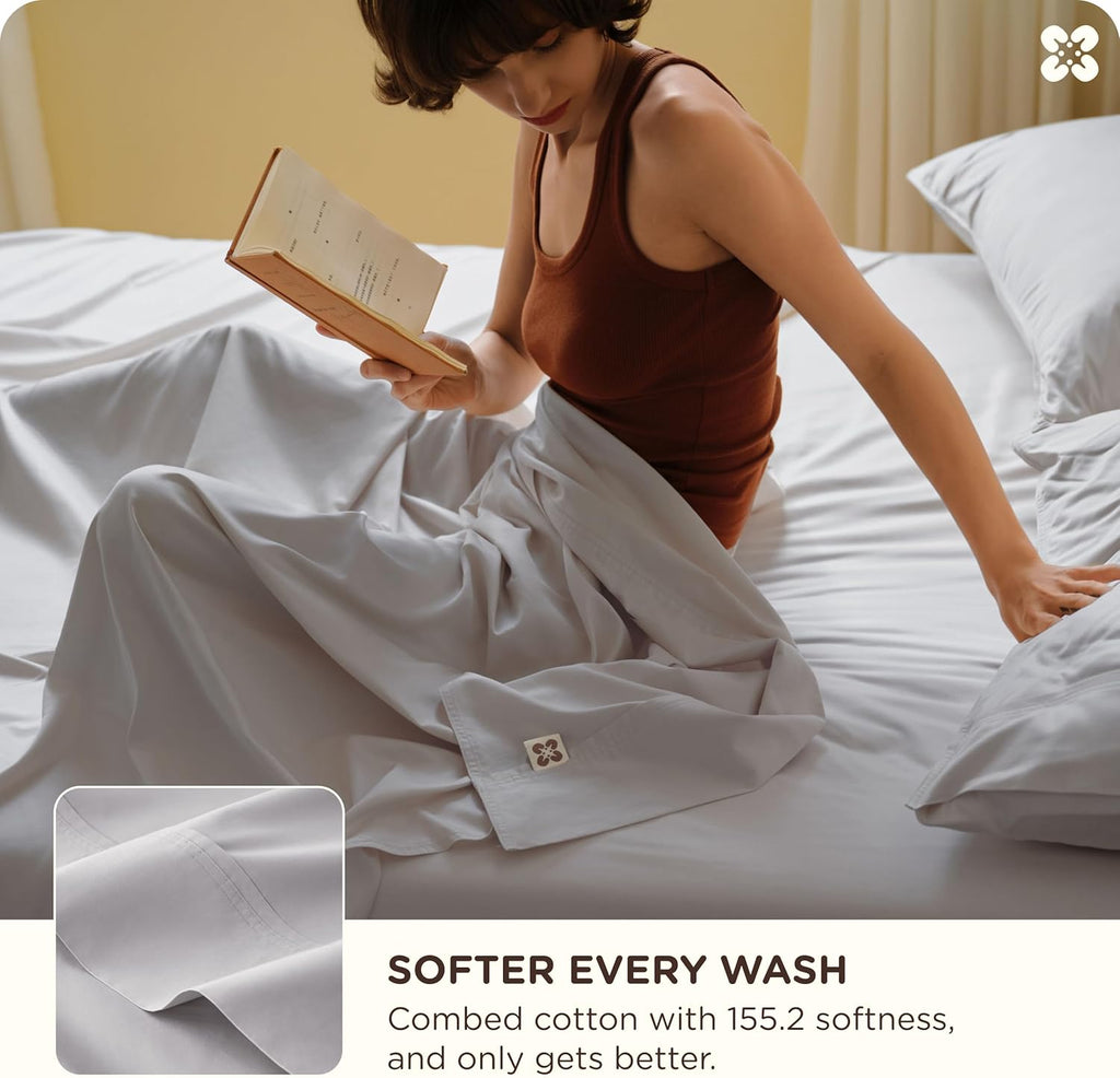 Skiennix Cooling Sheets - Free Rayon Blend Sheets With Purchase | Soft, Breathable Comfort