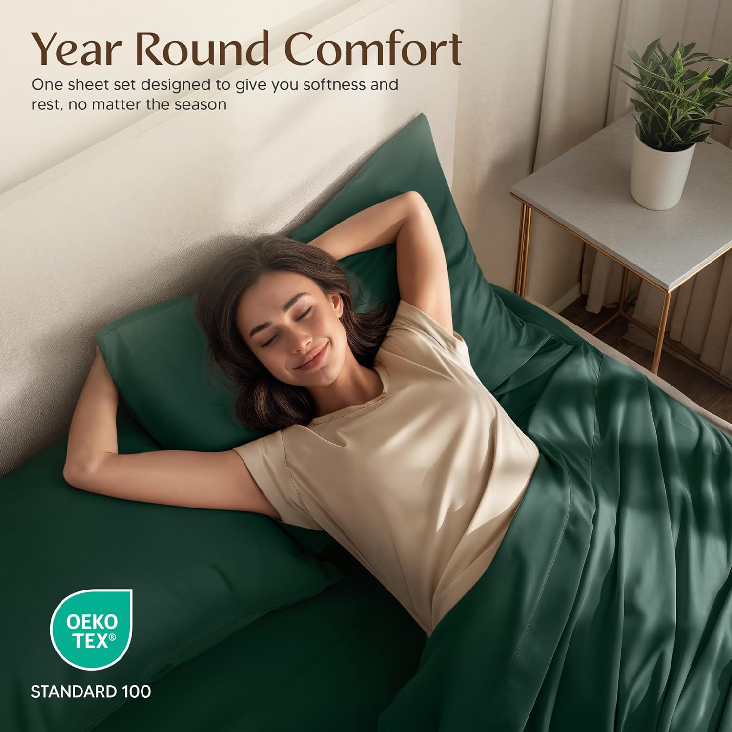 Utopia Bedding Twin Sheet Set - Soft Microfiber 3-Piece Bed Sheets for Twin Size Bed | Oeko-Tex Certified (Emerald Green)