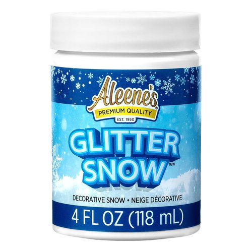 Aleene's Glitter Snow - 4oz Sparkling Snow Effect for Crafts and Decorations