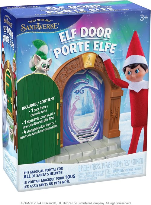 Elf On The Shelf - Magical Elf Door Kit with 4 Enchanted Designs for Santa’s Helpers