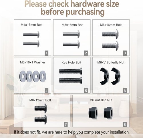 C YECEN Sound Bar Mount - Adjustable Height & Depth | Detachable Extension Arms & L-Brackets